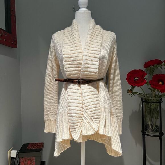 NEW Alice + Olivia Wool Cashmere Classic Timeless Layering Cardigan Sweater NWT - Picture 7 of 16